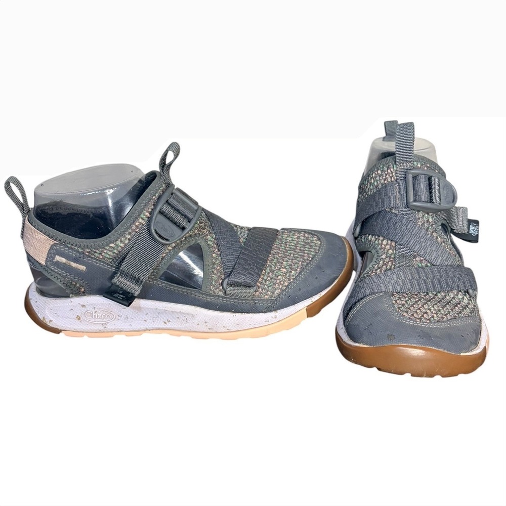 Chaco Gray Odyssey Sport Sandals Mesh Hybrid Hiking Shoes Women's Size 6